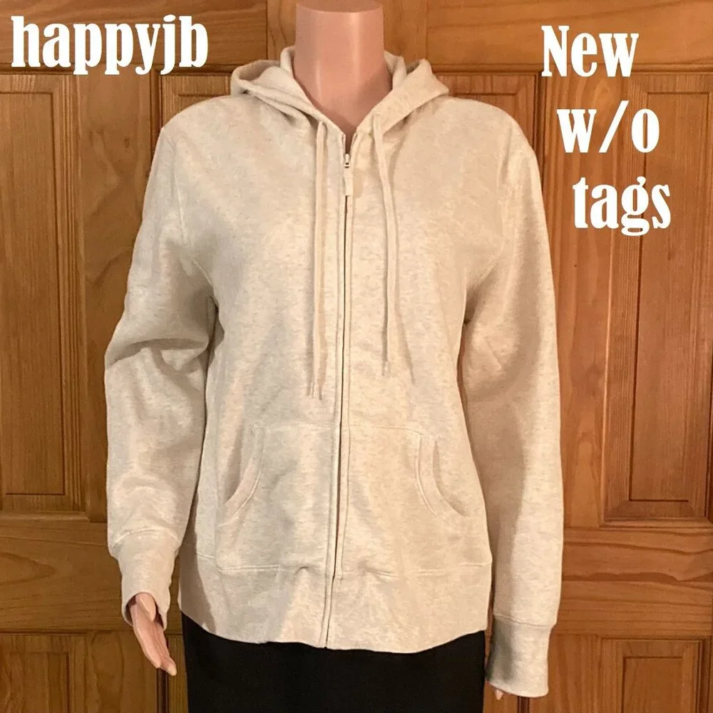 NWOT Vintage Laura Scott Hooded Sweatshirt Jacket Hoodie Full Zip Size XL
